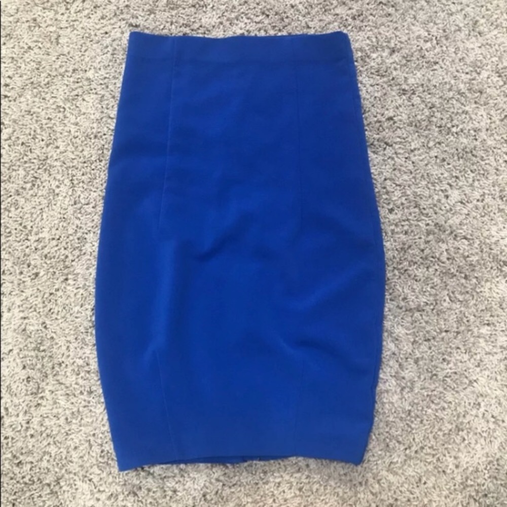 Blue H&M Pencil Skirt